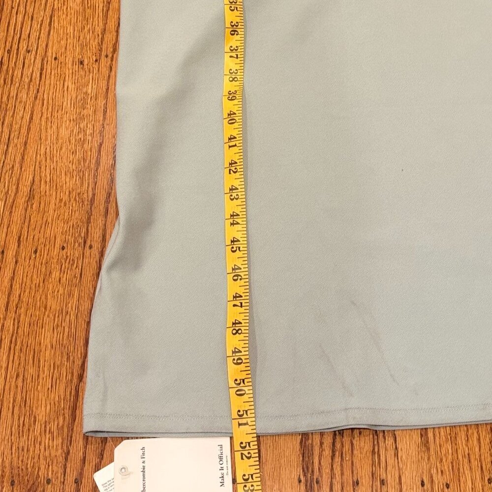 A&F Asymmetrical Ruched Maxi Dress - Light Blue - Size Medium - NWT - Picture 8 of 10